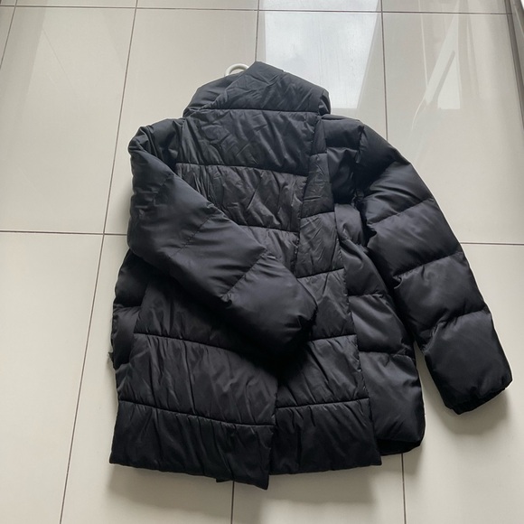 MISSPAP BLACK WINTER PUFFER JACKET WITH MATCHING SCARF - Picture 2 of 4